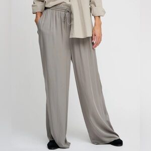 NWT MOSHI MOSHI MIND Sea Pants Silky Loose Wide Leg Drawstring Women’s Large